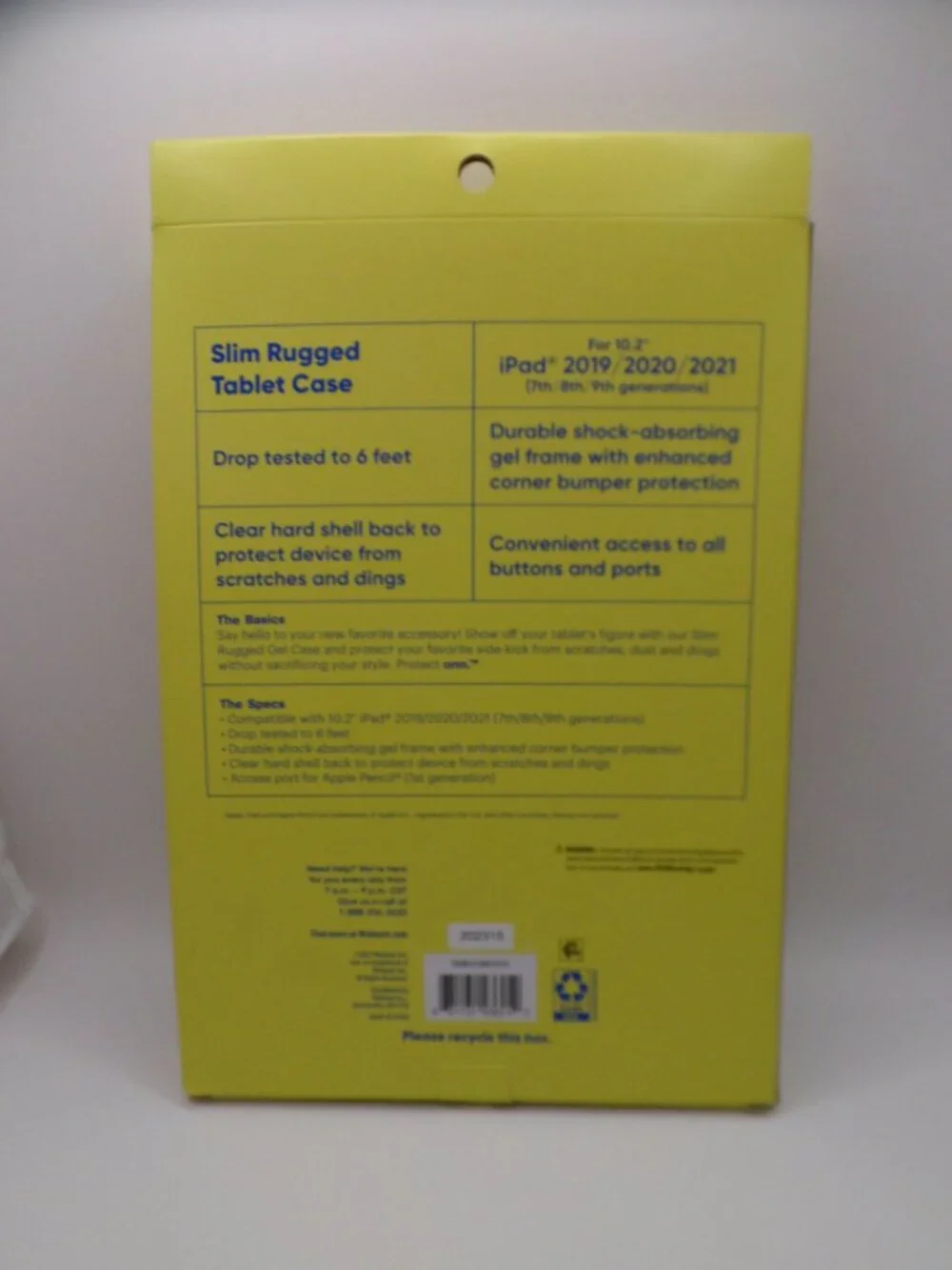 Onn Slim Rugged Tablet Case 10.2